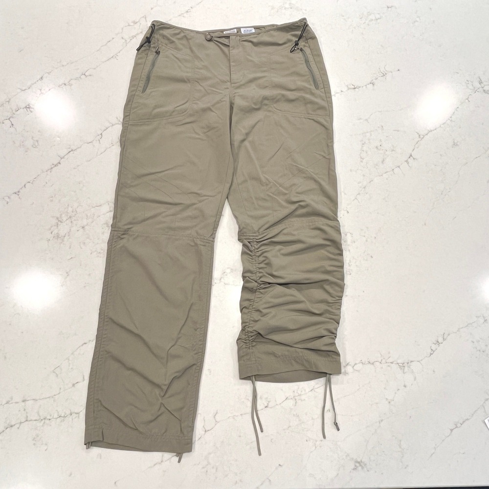 Columbia Titanium‎ Khaki Pants Womens 10 Tan Nylon Vtg Gorpcore Hiking Outdoor